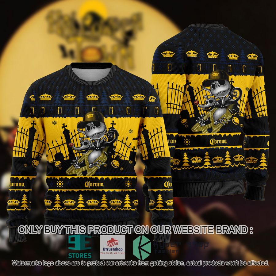 jack skellington corona ugly christmas sweater 1 77561