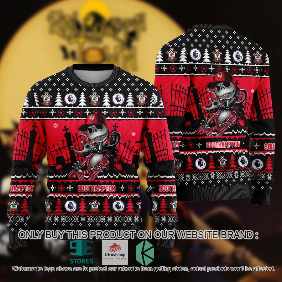 NEW Jack Skellington Southampton Sweatshirt 9 jack skellington southampton ugly christmas sweater 1 38651