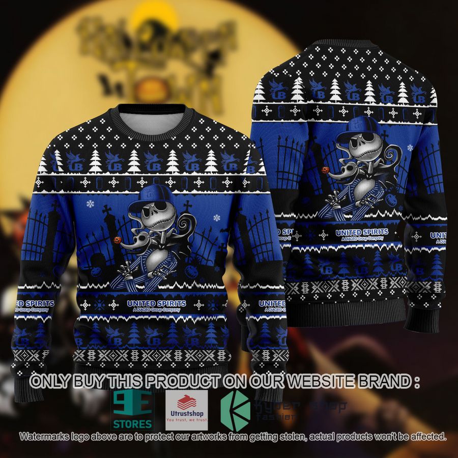 NEW Jack Skellington United Spirits Sweatshirt 8 jack skellington united spirits ugly christmas sweater 1 24231