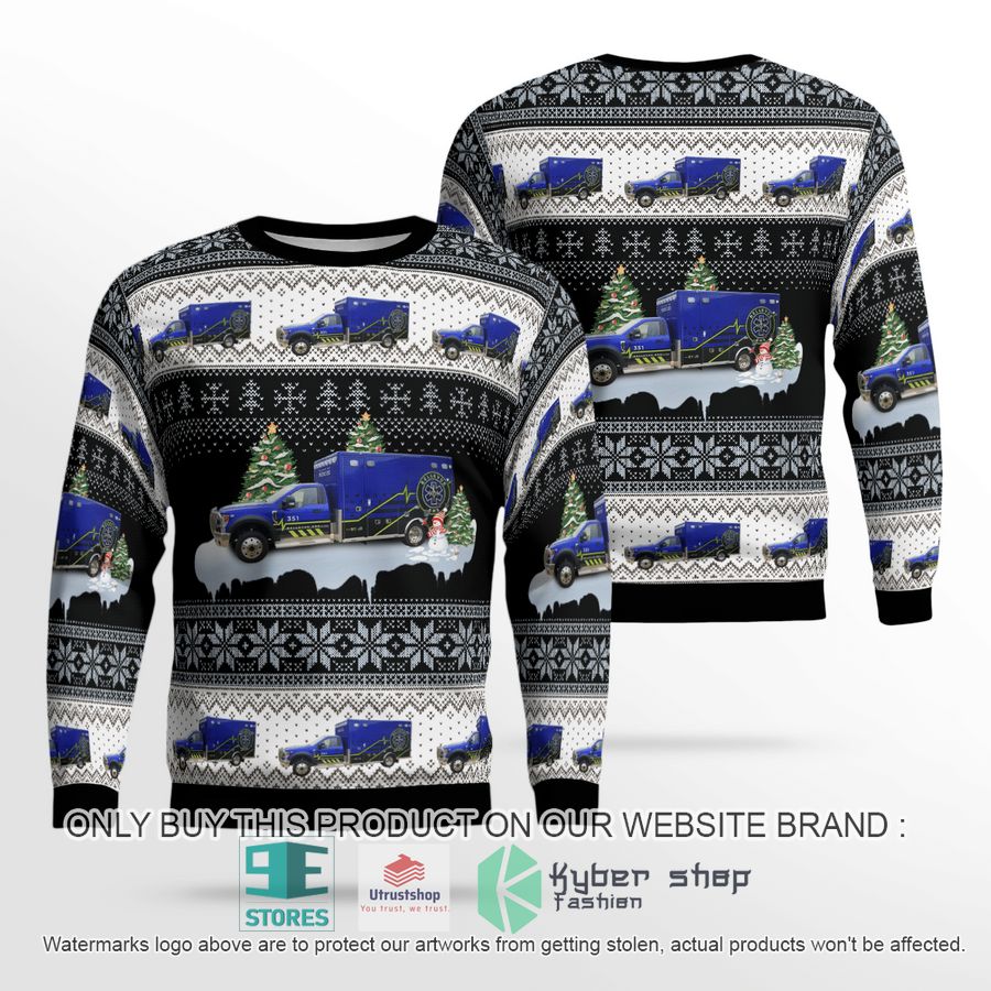 jackson county iowa bellevue emergency medical services christmas sweater 1 35300