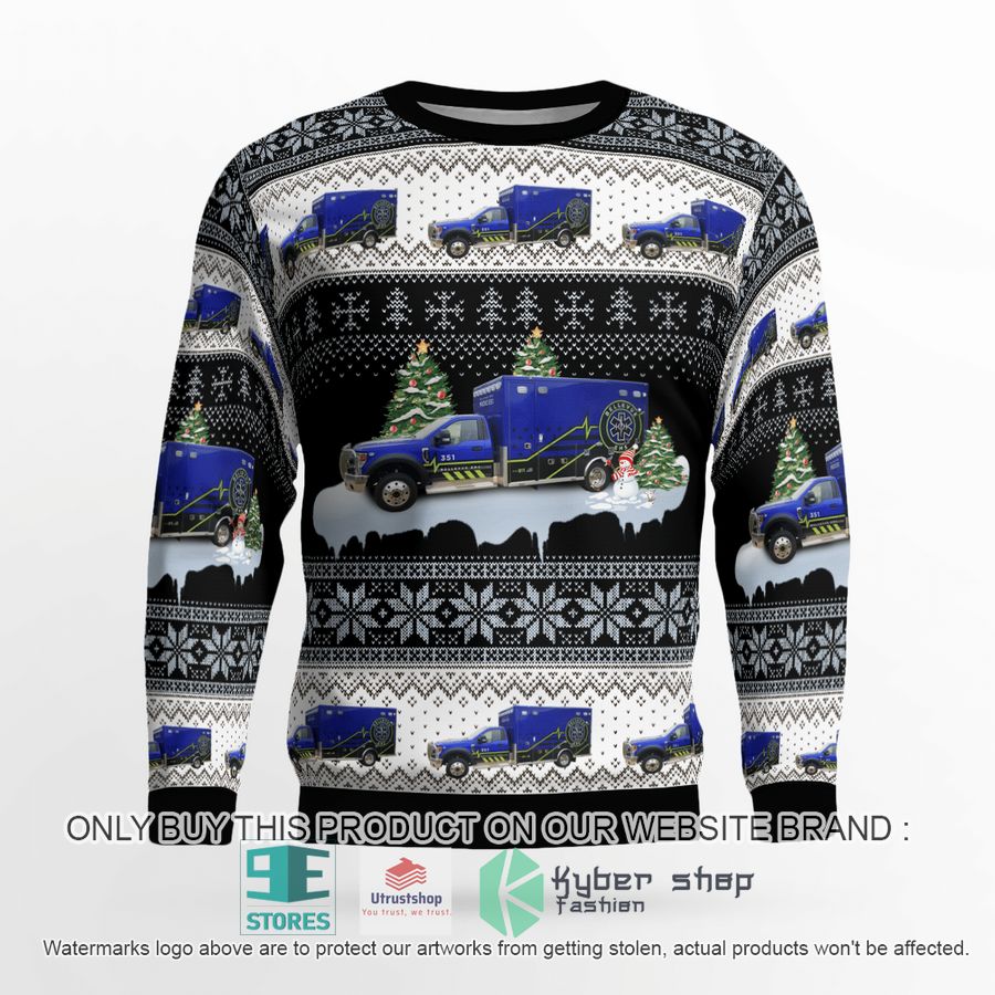 jackson county iowa bellevue emergency medical services christmas sweater 2 12686