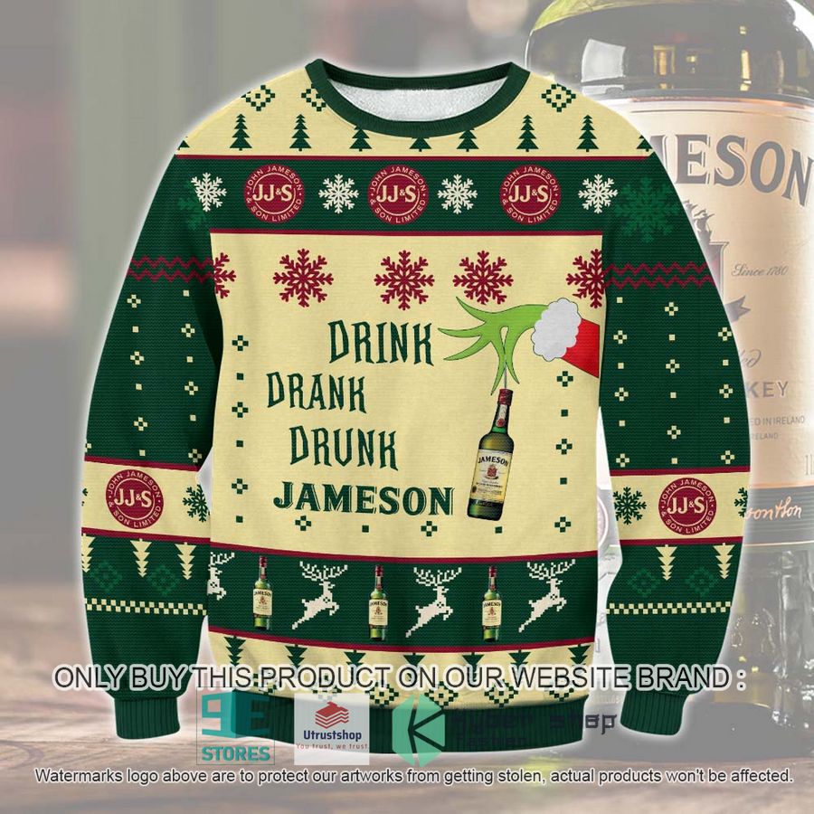 NEW Jameson Drink Drank Drunk Ugly Sweater 1 jameson drink drank drunk ugly christmas sweater 1 52090