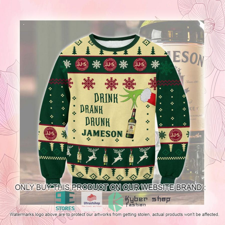 NEW Jameson Drink Drank Drunk Ugly Sweater 2 jameson drink drank drunk ugly christmas sweater 2 95772