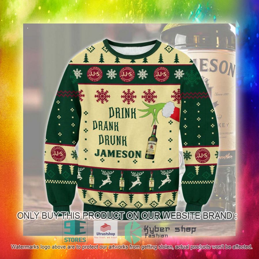 NEW Jameson Drink Drank Drunk Ugly Sweater 3 jameson drink drank drunk ugly christmas sweater 3 38902