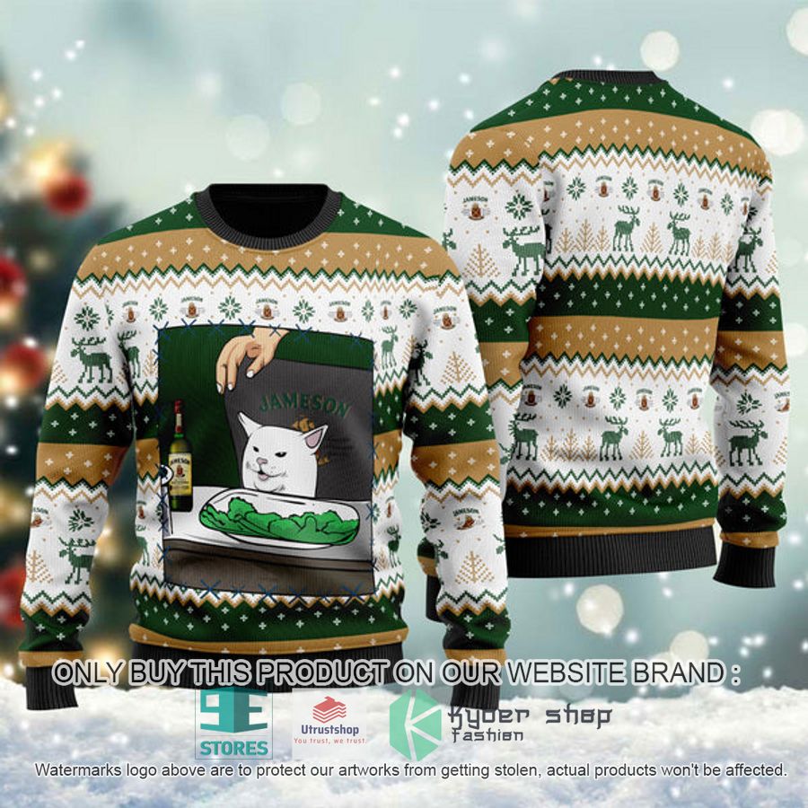 jameson irish whiskey cat meme ugly christmas sweater 1 32082