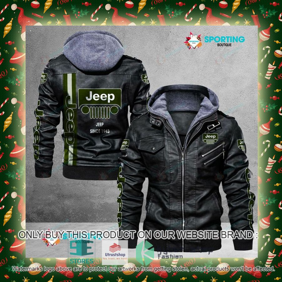 NEW Jeep Since 1943 Men Leather Jacket 5 jeep since 1943 leather jacket 5 5814