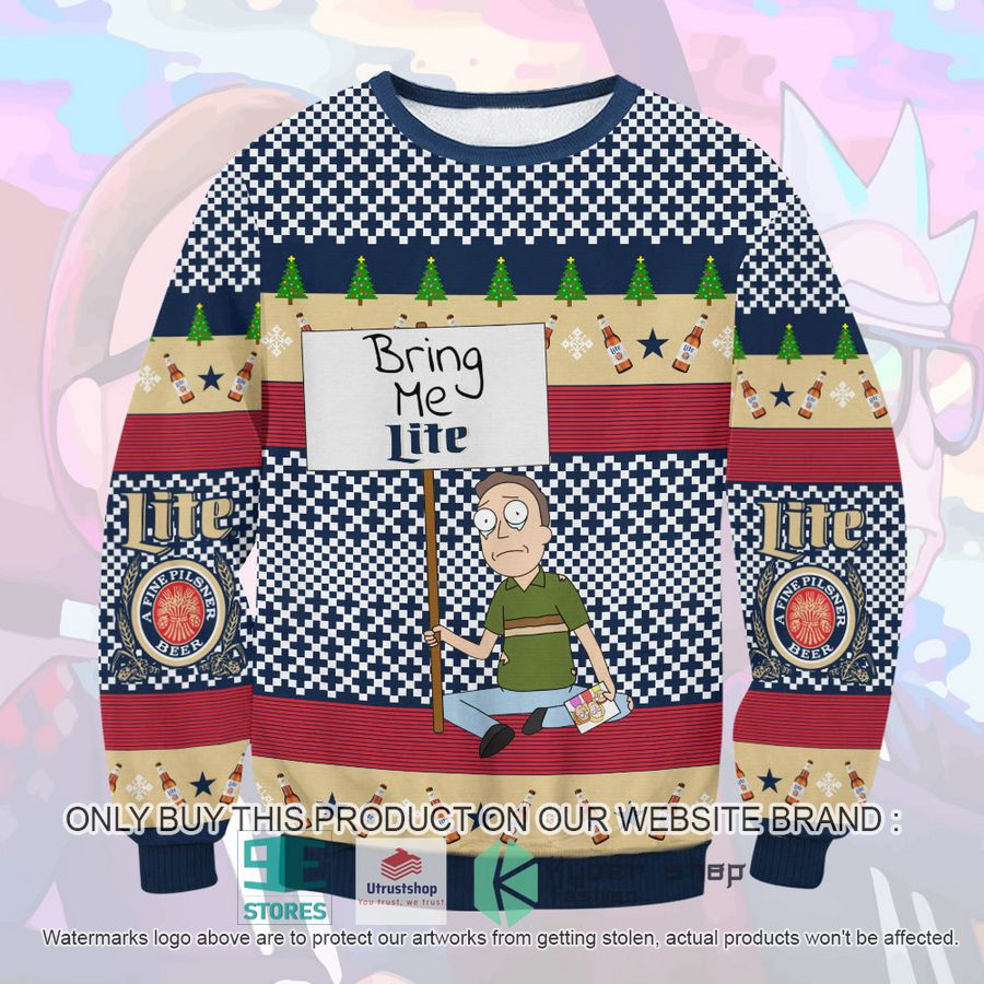 NEW Jerry Smith Rick and Morty Bring Me Lite Ugly Sweater 8 jerry smith rick and morty bring me lite ugly christmas sweater 1 72046