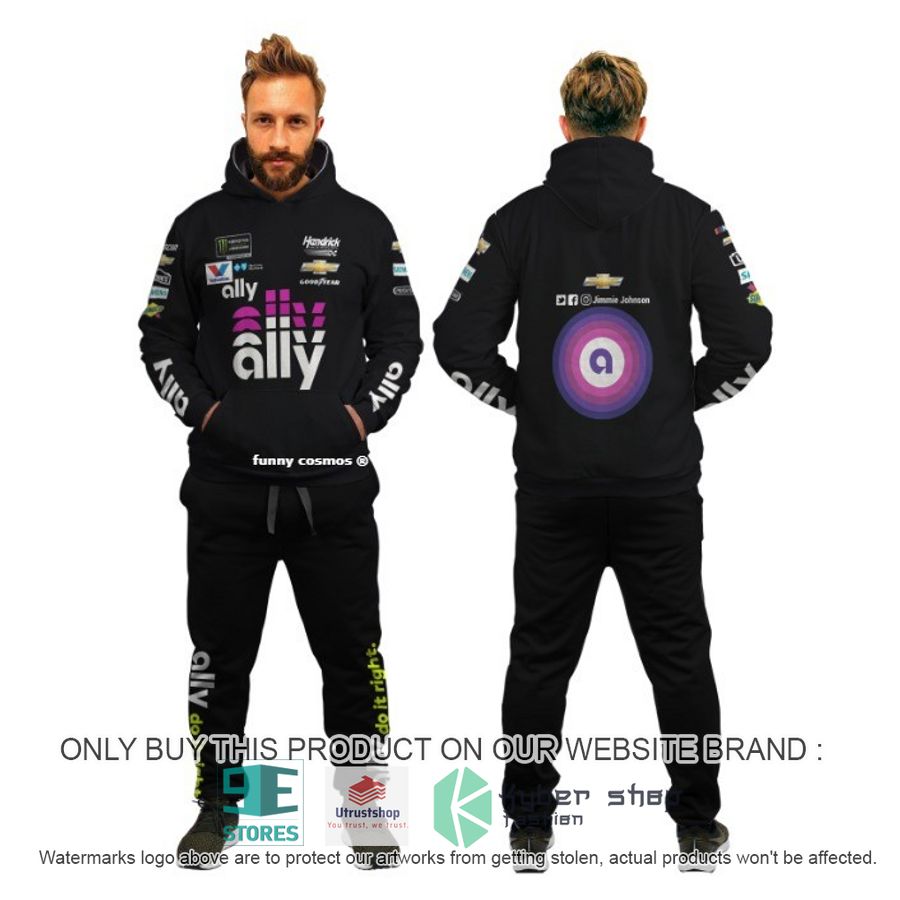 jimmie johnson black hoodie pants 1 8642