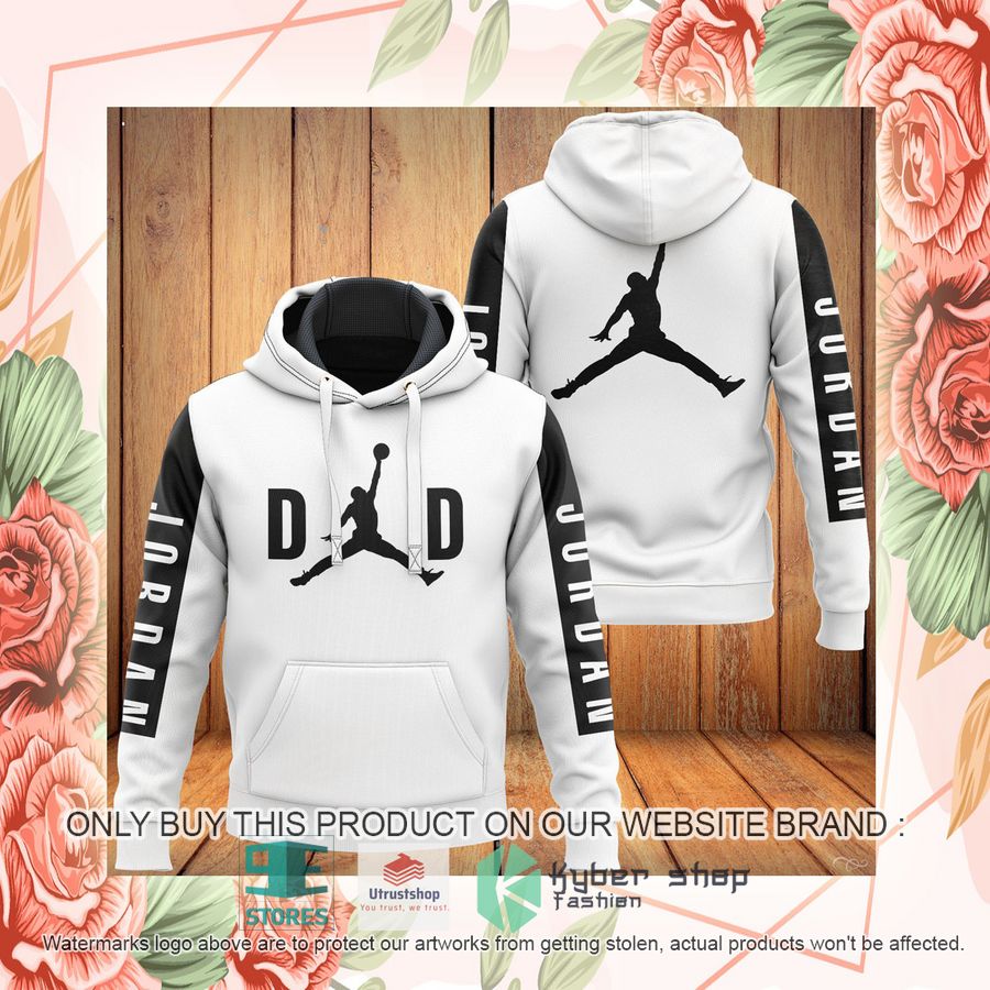 NEW Jordan Dad white Full Print Hoodie 2 jordan dad white 3d hoodie 2 9321