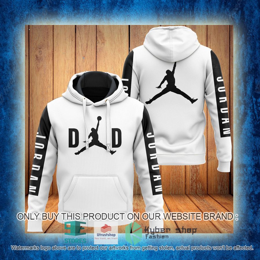 NEW Jordan Dad white Full Print Hoodie 3 jordan dad white 3d hoodie 3 40813