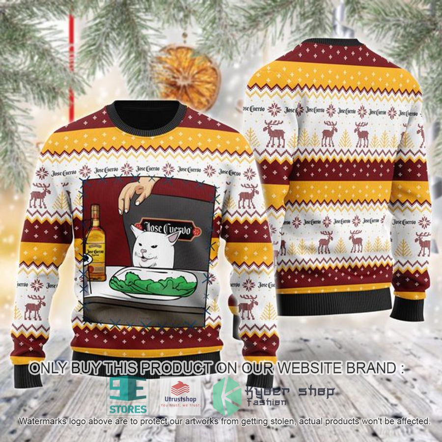 jose cuervo cat meme ugly christmas sweater 1 98945