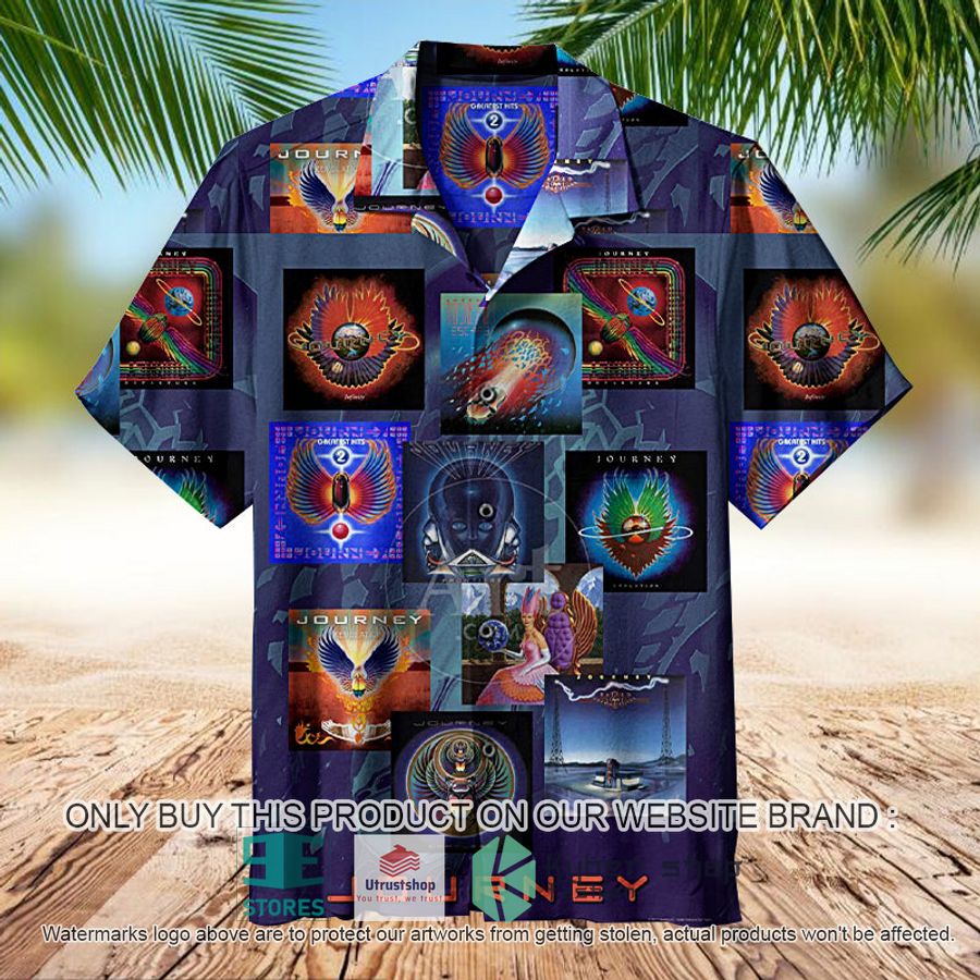 journey album collage hawaiian shirt 1 38603