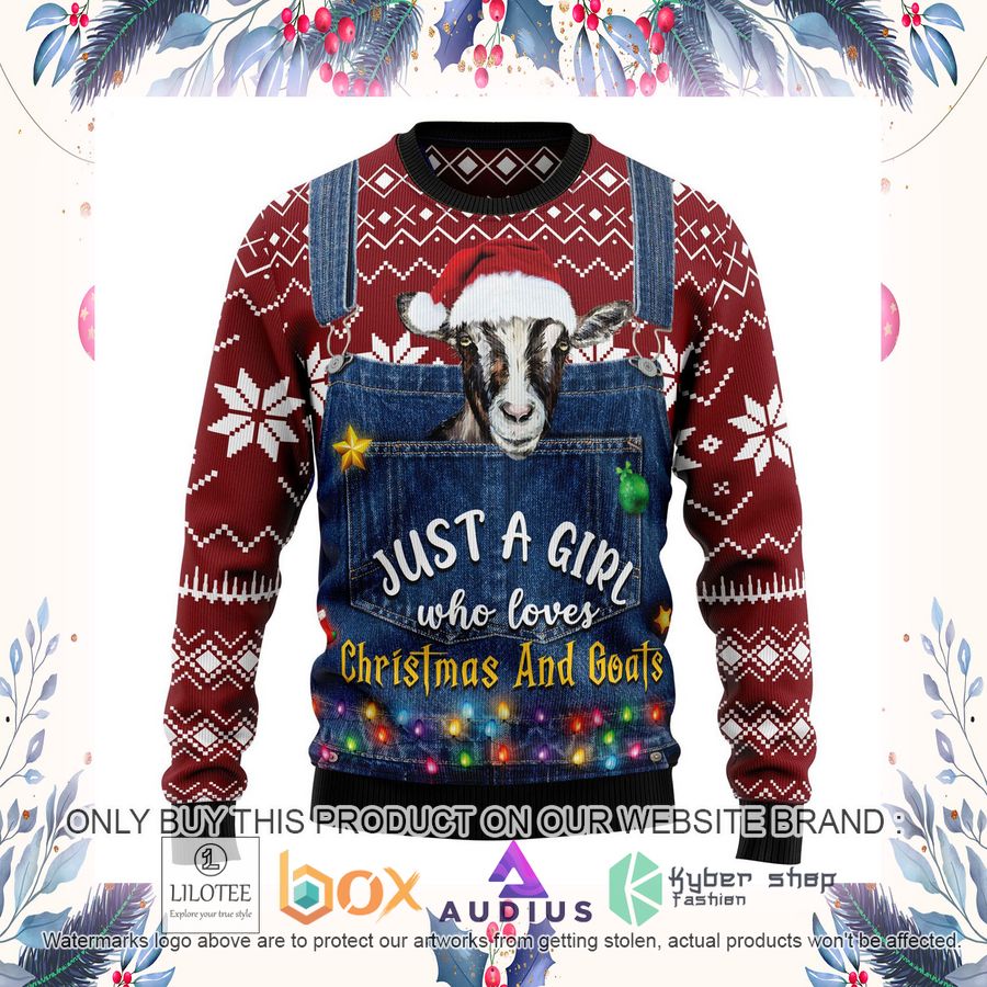 Just A Girl Who Loves Christmas And Goats Ugly Christmas Sweater 16 just a girl who loves christmas and goats ugly christmas sweater 16 29129