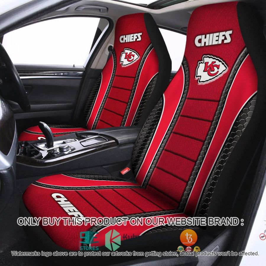kansas city chiefs red car seat covers 1 45897