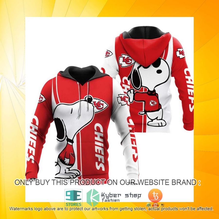 HOT Kansas City Chiefs Snoopy 3D Over Printed Hoodie 3 kansas city chiefs snoopy hoodie 3 58833