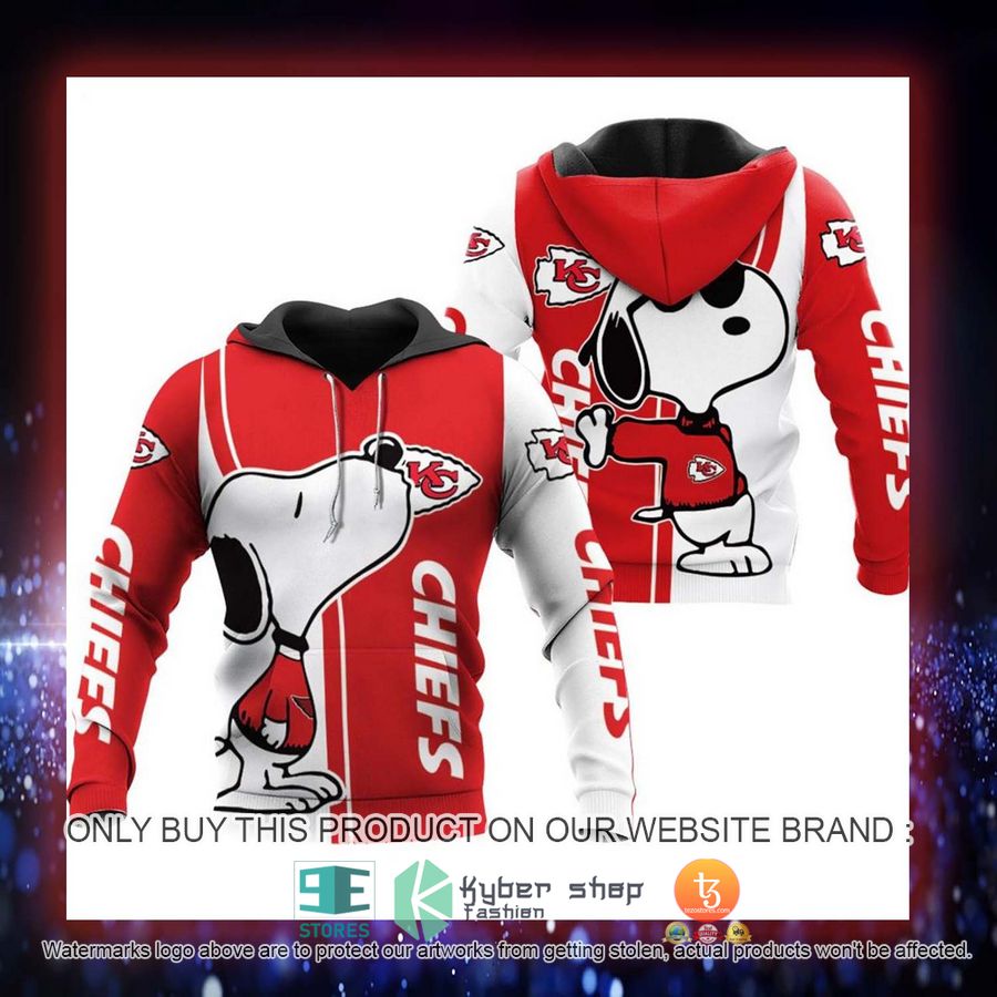 HOT Kansas City Chiefs Snoopy 3D Over Printed Hoodie 4 kansas city chiefs snoopy hoodie 4 26114
