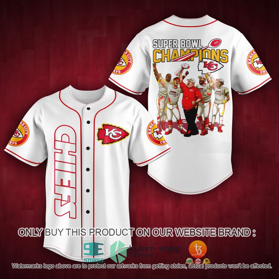kansas city chiefs super bowl champion baseball jersey 1 6736