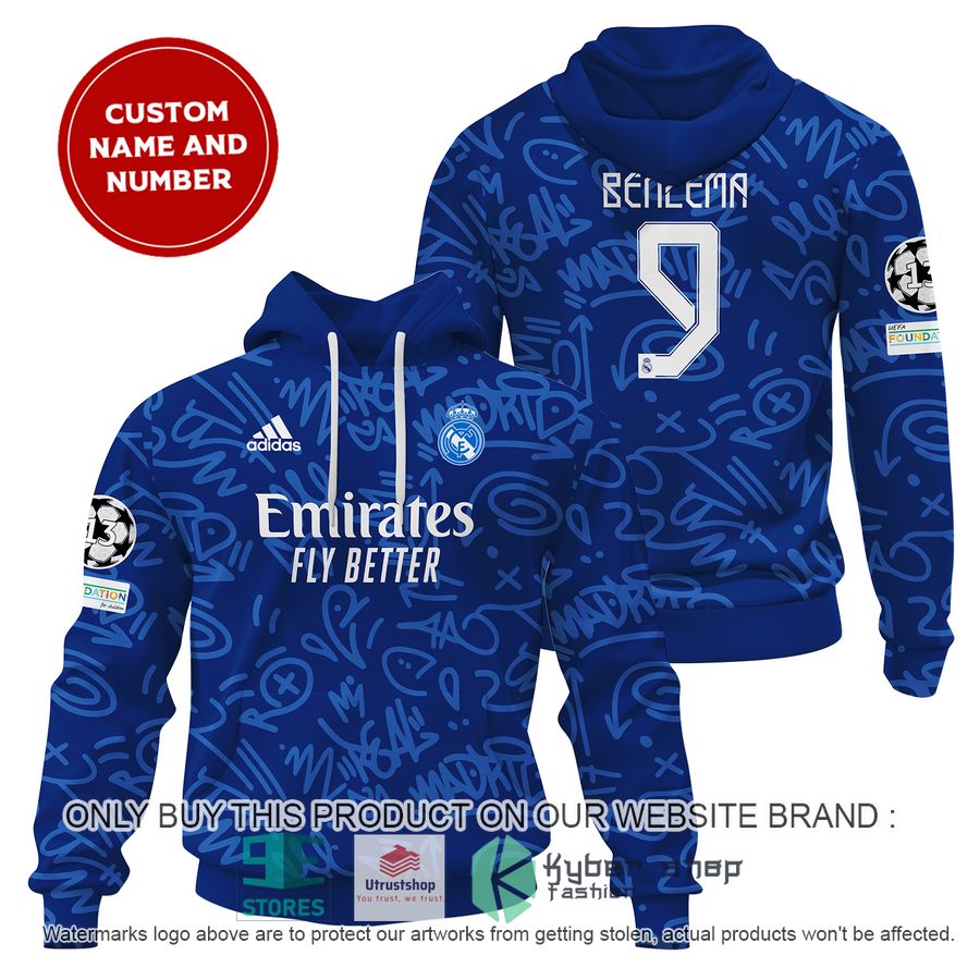 NEW Karim Benzema 9 Real Madrid FC blue Hoodie, Shirt 16 karim benzema 9 real madrid fc blue shirt hoodie 1 41929