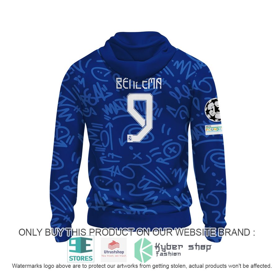 NEW Karim Benzema 9 Real Madrid FC blue Hoodie, Shirt 4 karim benzema 9 real madrid fc blue shirt hoodie 4 96859