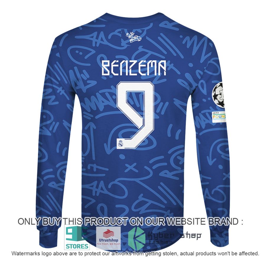 NEW Karim Benzema 9 Real Madrid FC blue Hoodie, Shirt 6 karim benzema 9 real madrid fc blue shirt hoodie 6 59053