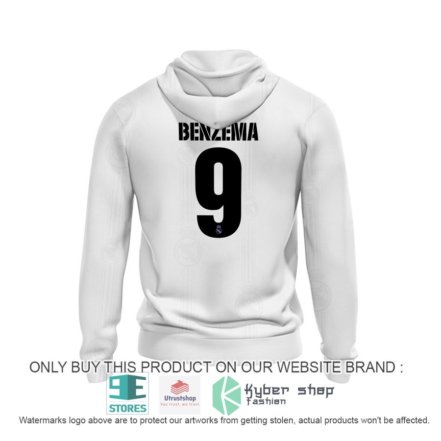 NEW Karim Benzema 9 Real Madrid FC Emirates Fly Better white Hoodie, Shirt 4 karim benzema 9 real madrid fc emirates fly better white shirt hoodie 4 63069