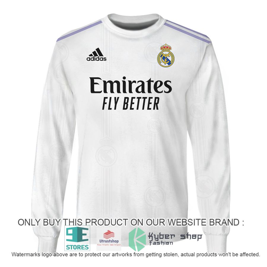 NEW Karim Benzema 9 Real Madrid FC Emirates Fly Better white Hoodie, Shirt 5 karim benzema 9 real madrid fc emirates fly better white shirt hoodie 5 20285