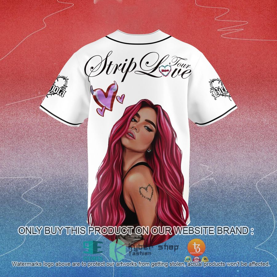 HOT Karol G BICHOTA Strip love tour Baseball Jersey 3 karol g bichota strip love tour baseball jersey 3 5550