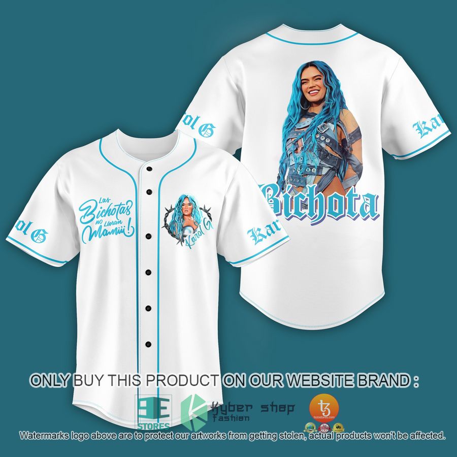 HOT Karol G Las Bichotas No lloran Mami Baseball Jersey 1 karol g las bichotas no lloran mami baseball jersey 1 65951
