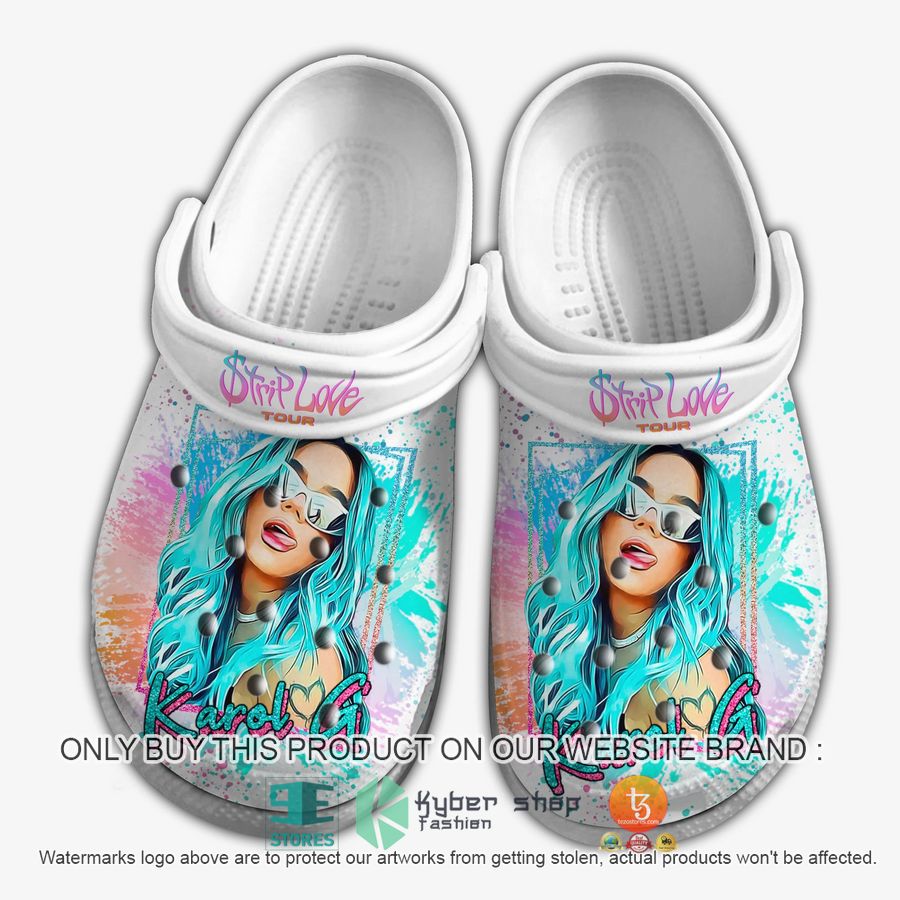 karol g strip love tour white crocs crocband shoes 2 38013