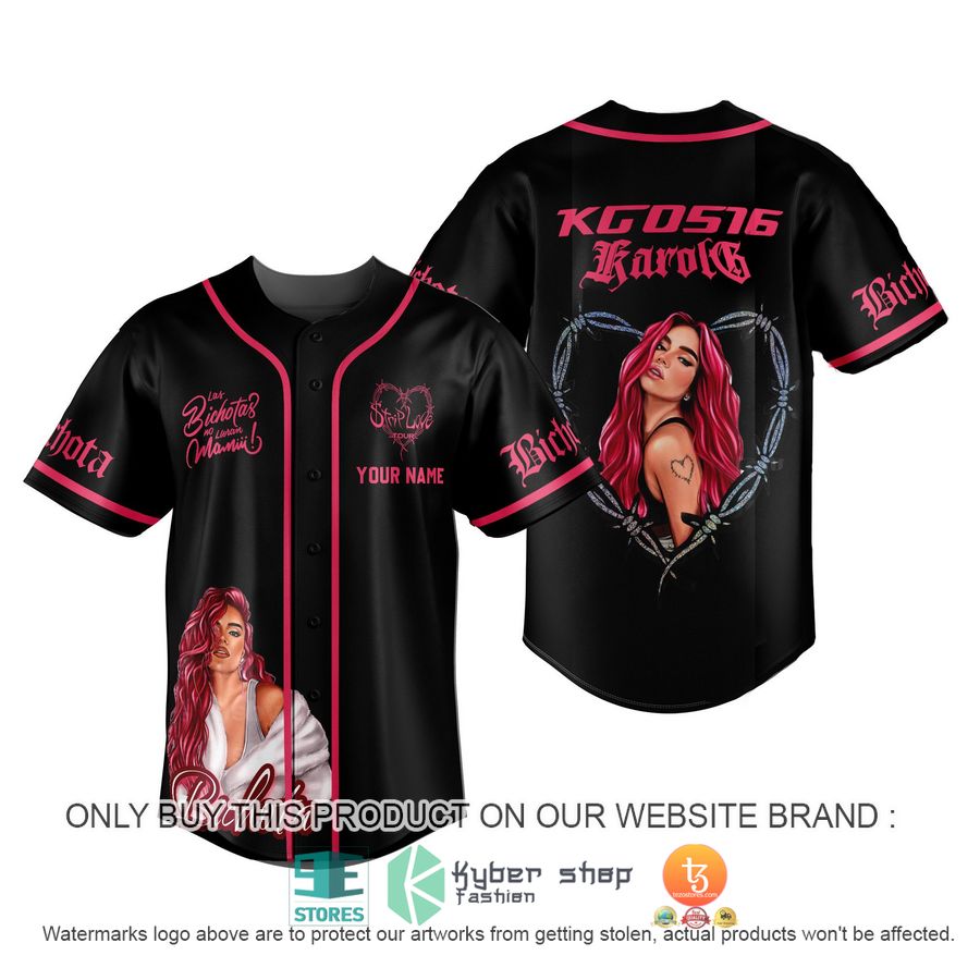 karol gakarol g las bichotas no lloran mami custom name baseball jersey 1 69108