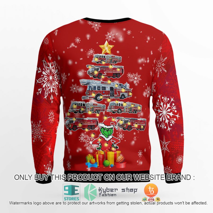 HOT Kennedy Space Center, Florida, NASA Kennedy Space Center Fire Rescue Ugly Christmas Sweater 4 kennedy space center florida nasa kennedy space center fire rescue christmas sweater 4 22713