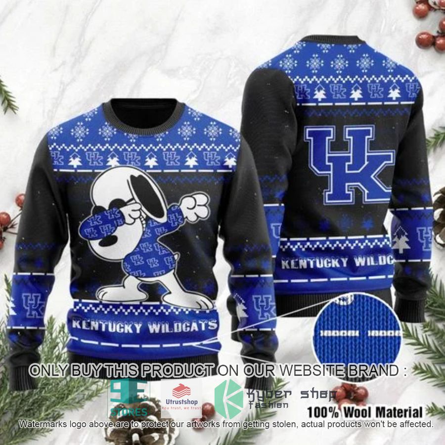 NEW Kentucky Wildcats Snoopy Dabbing Ugly Sweater 9 kentucky wildcats snoopy dabbing ugly chrisrtmas sweater 1 64839