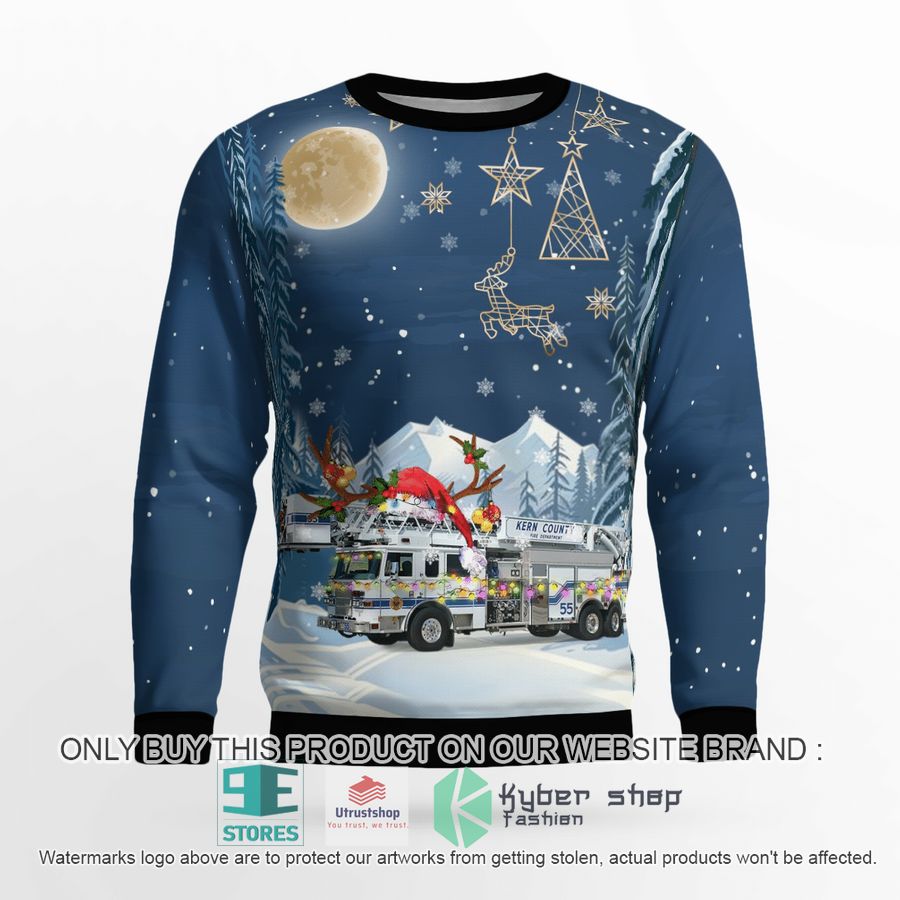 kern county fire department christmas sweater 2 53781