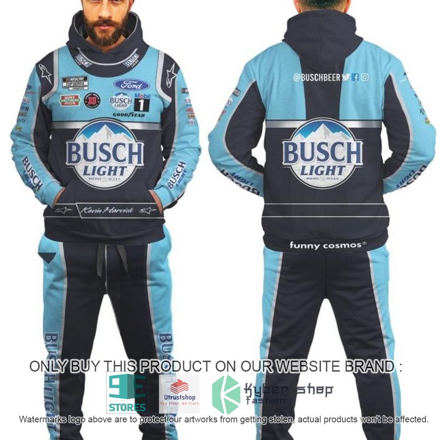 kevin harvick nascar 2022 blue hoodie pants 1 29881