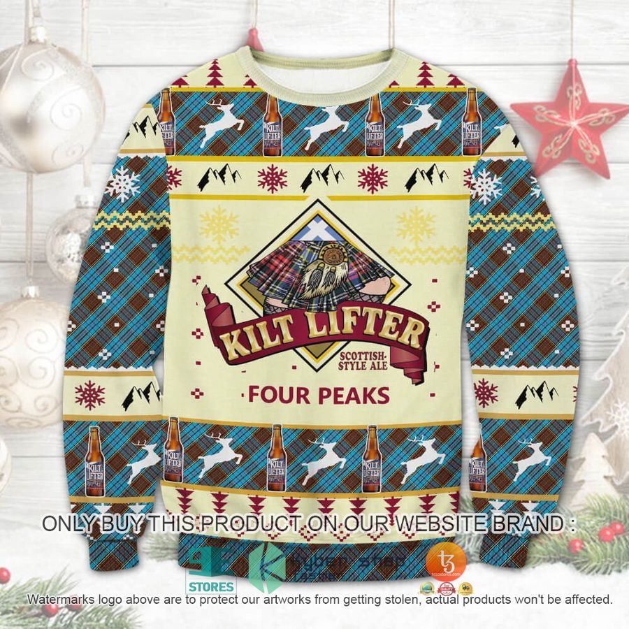kilt lifter four peaks ugly christmas sweater 1 55764