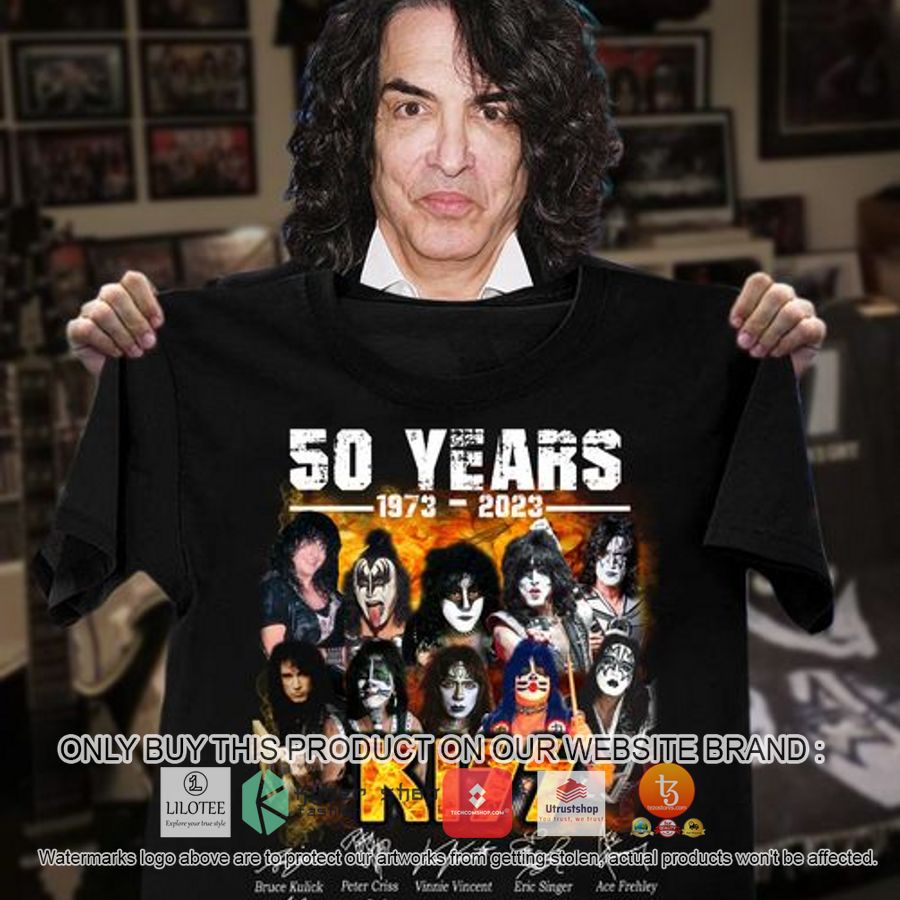 kiss band 50 years thank you for the memories 2d shirt hoodie 1 62863