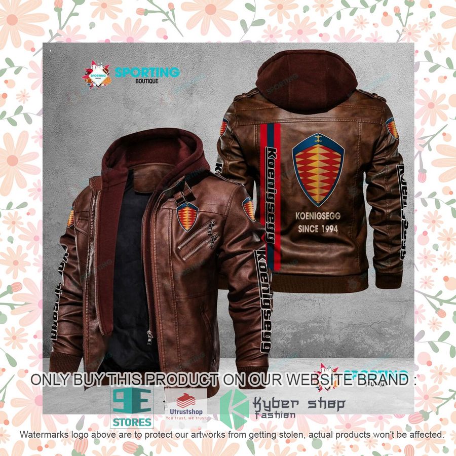 NEW Koenigsegg Since 1994 Men Leather Jacket 8 koenigsegg since 1994 leather jacket 8 39282