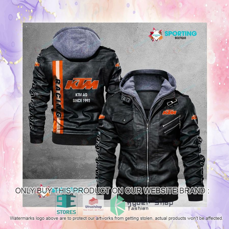 NEW KTM AG Since 1992 Men Leather Jacket 3 ktm ag since 1992 leather jacket 3 13012