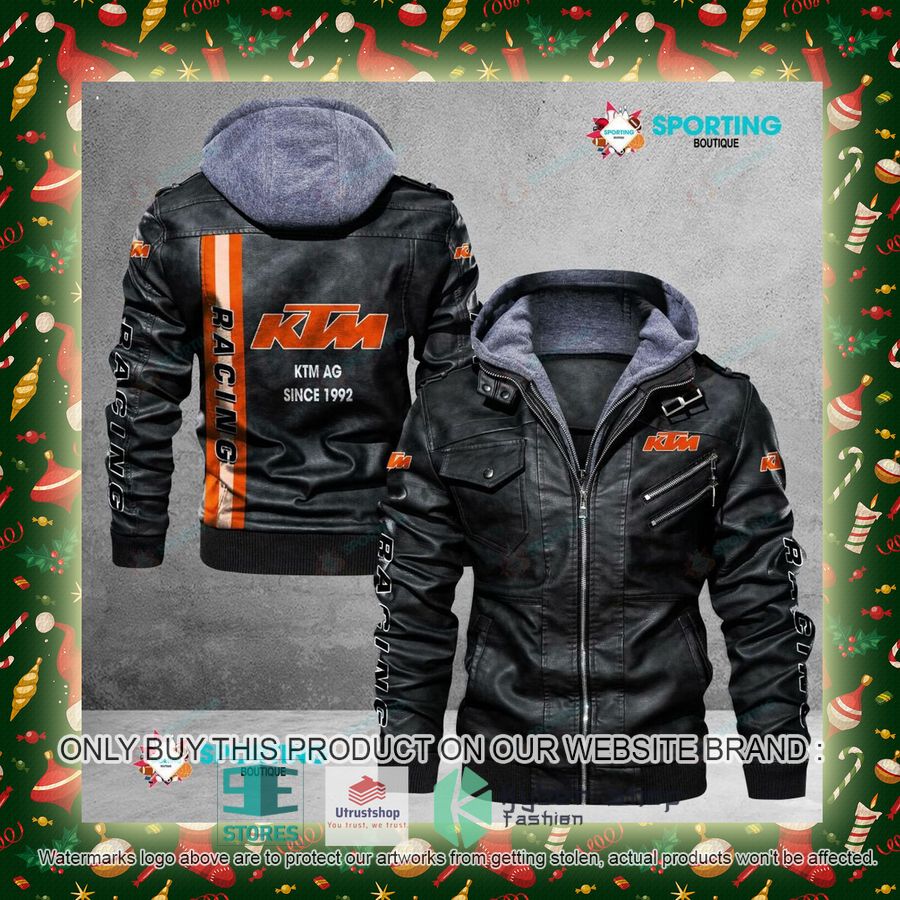 NEW KTM AG Since 1992 Men Leather Jacket 5 ktm ag since 1992 leather jacket 5 90674