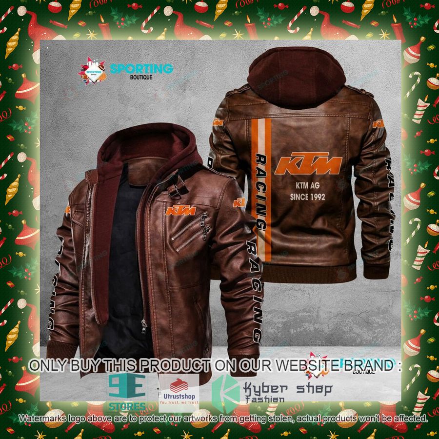 NEW KTM AG Since 1992 Men Leather Jacket 6 ktm ag since 1992 leather jacket 6 99181