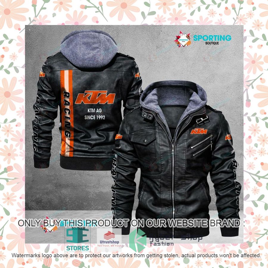 NEW KTM AG Since 1992 Men Leather Jacket 7 ktm ag since 1992 leather jacket 7 79876