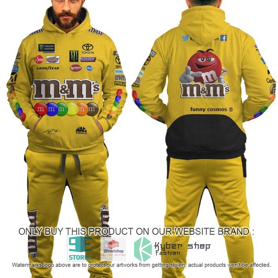 NEW Kyle Busch yellow Sweatpants, Hoodie 1 kyle busch yellow hoodie pants 1 79430