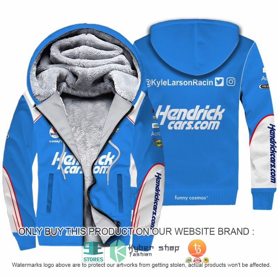 HOT Kyle Larson Nascar 2022 Racing Fleece Zipper Hoodie 1 kyle larson nascar 2022 racing fleece hoodie 1 67355