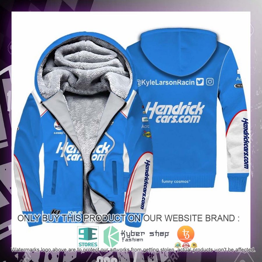 HOT Kyle Larson Nascar 2022 Racing Fleece Zipper Hoodie 2 kyle larson nascar 2022 racing fleece hoodie 2 55200