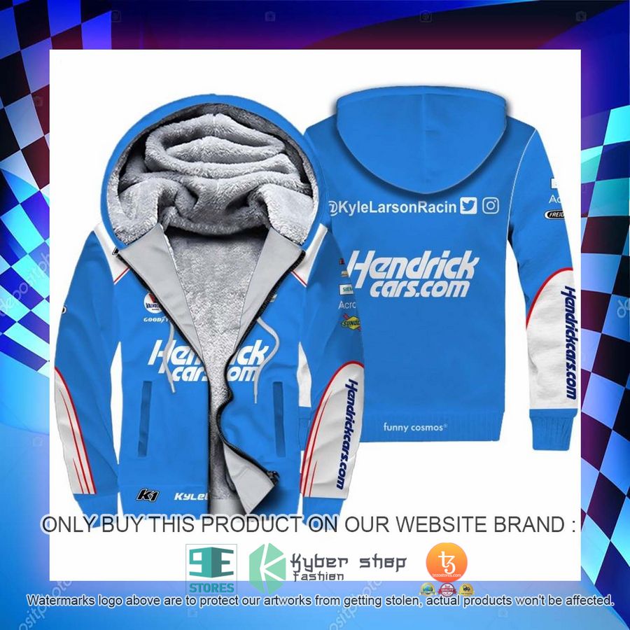 HOT Kyle Larson Nascar 2022 Racing Fleece Zipper Hoodie 4 kyle larson nascar 2022 racing fleece hoodie 4 47962