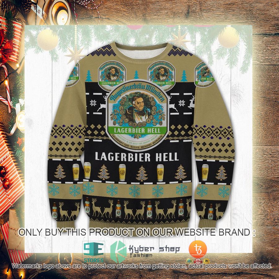NEW Lagerbier Hell Beer Christmas Ugly Sweater 3 lagerbier hell beer ugly christmas sweater 3 2361