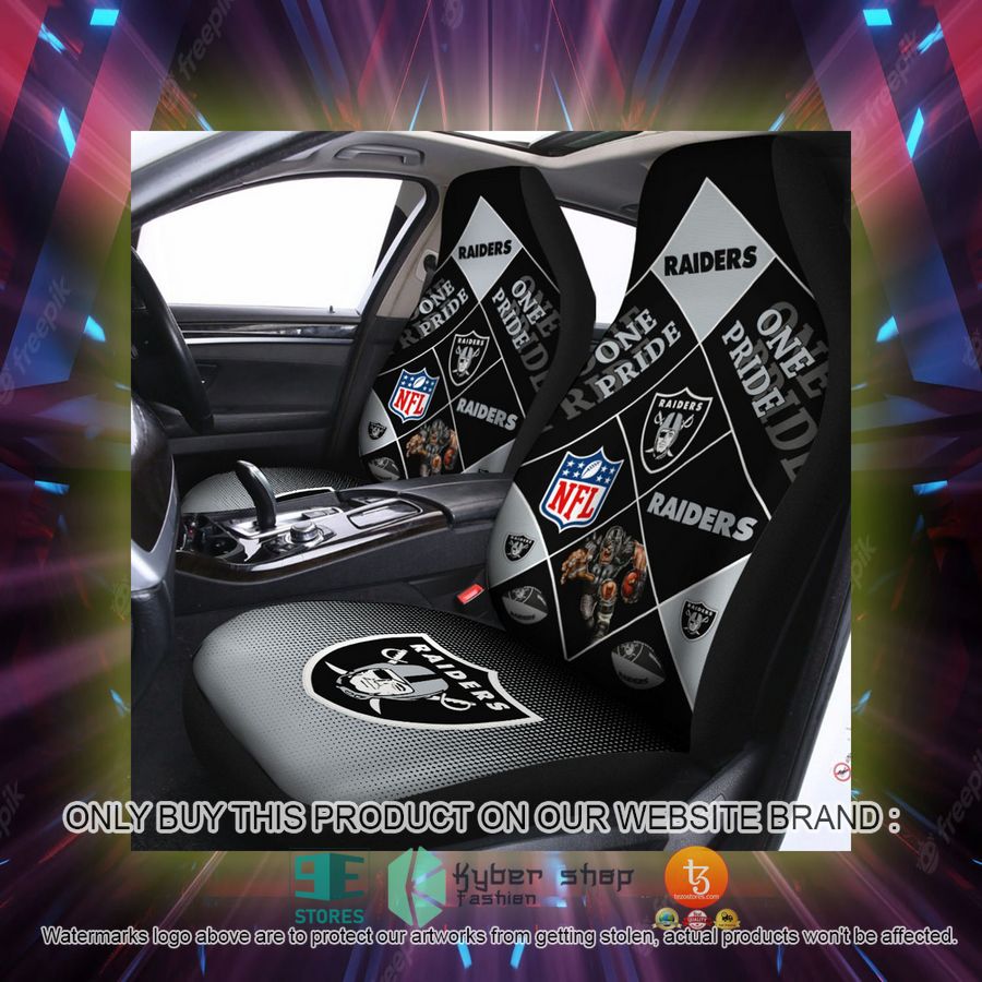 las vegas raiders one pride car seat covers 2 74927
