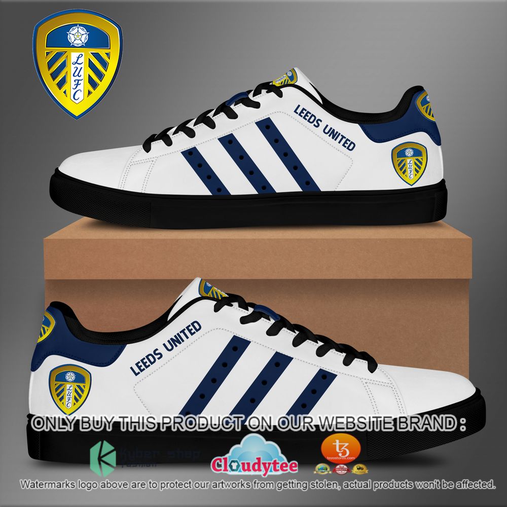 leeds united football club white stan smith low top shoes 2 71016