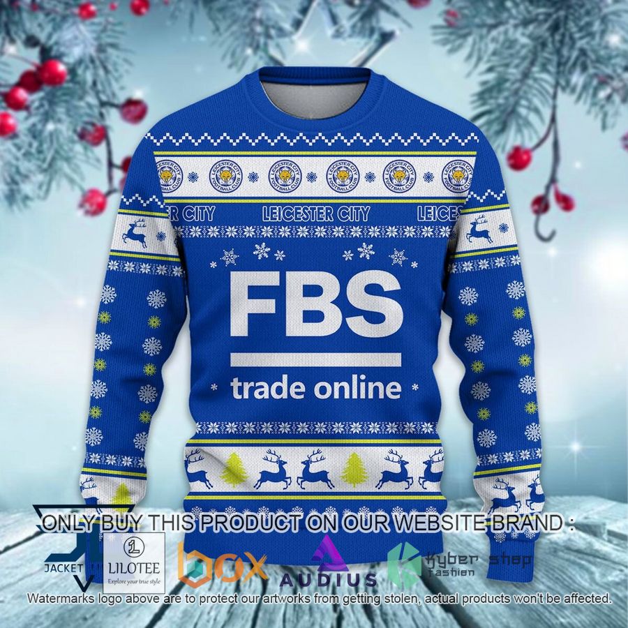 leicester city f c ugly christmas sweater 2 78338