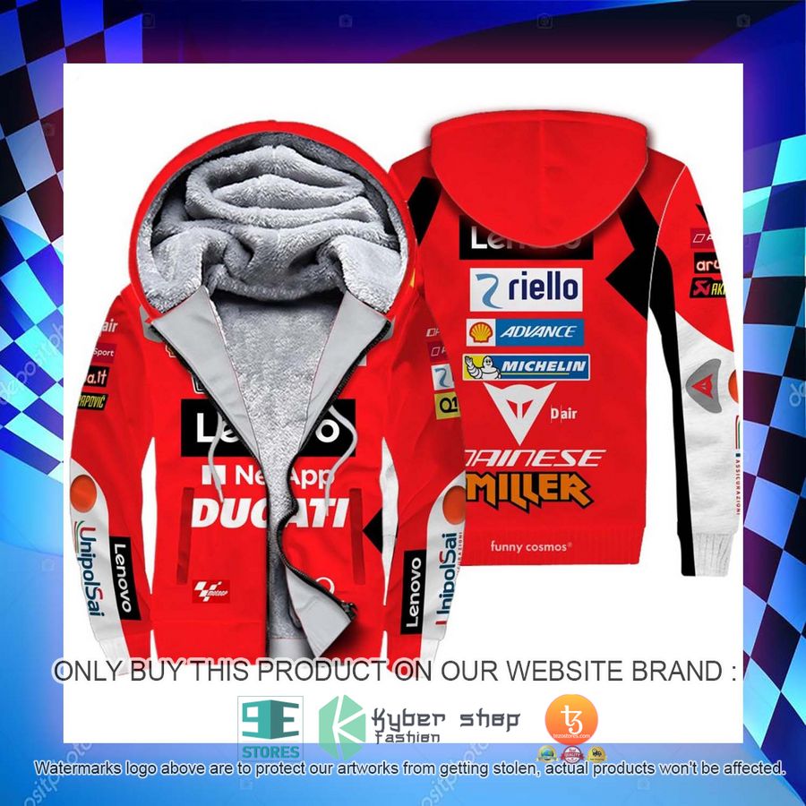 HOT Lenovo Jack Miller 2022 Racing Motogp Fleece Zipper Hoodie 4 lenovo jack miller 2022 racing motogp fleece hoodie 4 75036